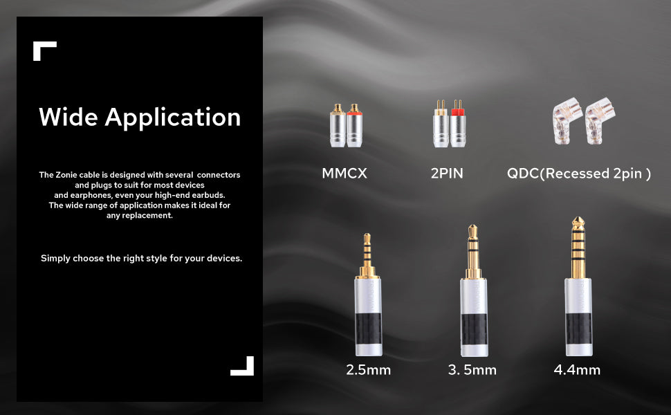 Tripowin Zonie 16 Core Silver Plated Cable SPC Earphone Cable QDC MMCX 2 PIN FOR KZ ZS10 PRO C16 C12 BL03