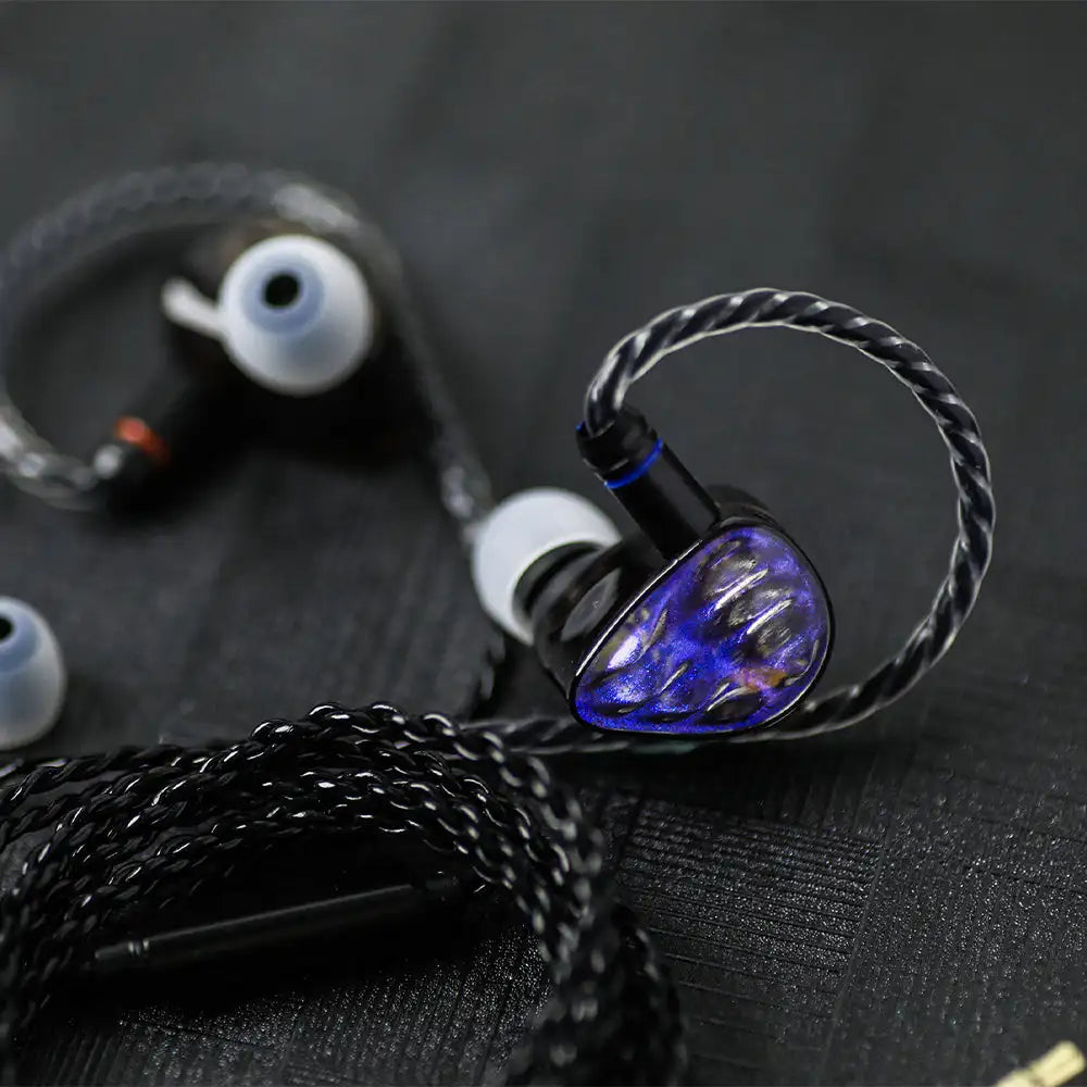 QKZ x HBB Hades 2DD In-Ear Monitor HiFi Earphone Wired Earbuds with Detachable Cable for Audiophiles Musicians
