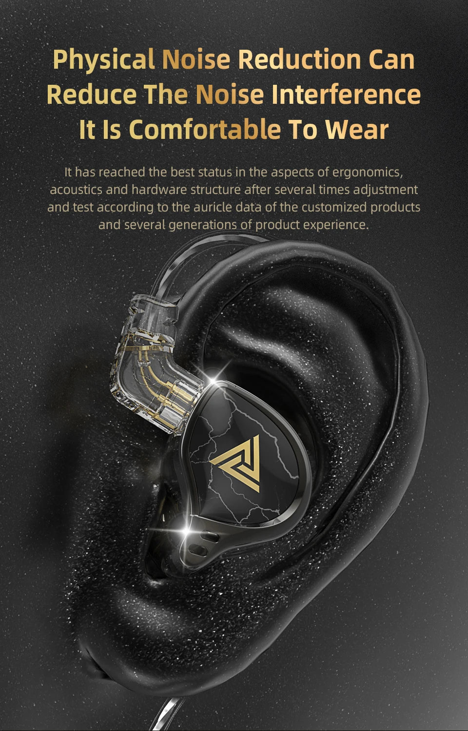 QKZ x HBB 10mm Titanium-Coated Diaphragm HiFi In Ear Monitor Earphones Semi-open Cavity CNC Aluminum Alloy Faceplate