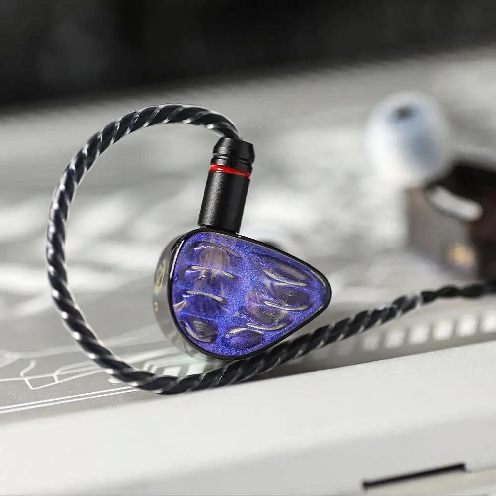 QKZ x HBB Hades 2DD In-Ear Monitor HiFi Earphone Wired Earbuds with Detachable Cable for Audiophiles Musicians