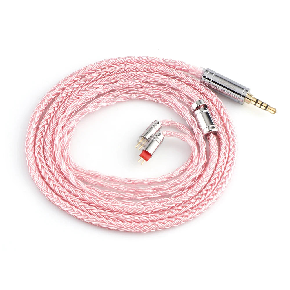 Tripowin Zonie 16 Core Silver Plated Cable SPC Earphone Cable QDC MMCX 2 PIN FOR KZ ZS10 PRO C16 C12 BL03