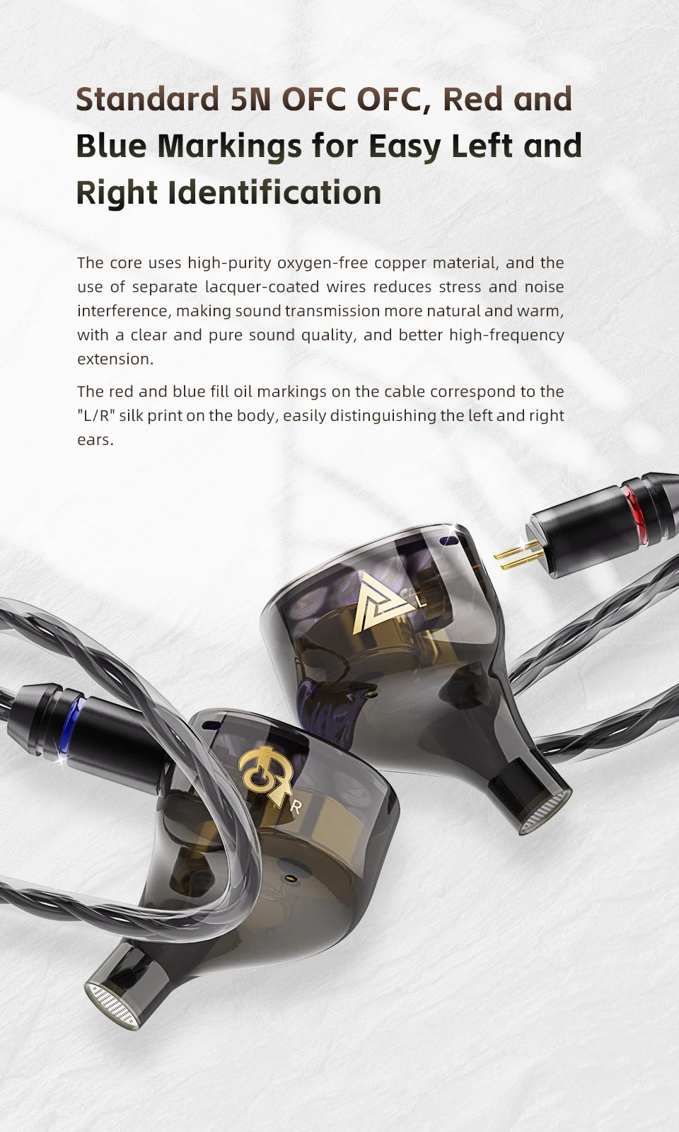QKZ x HBB Hades 2DD In-Ear Monitor HiFi Earphone Wired Earbuds with Detachable Cable for Audiophiles Musicians