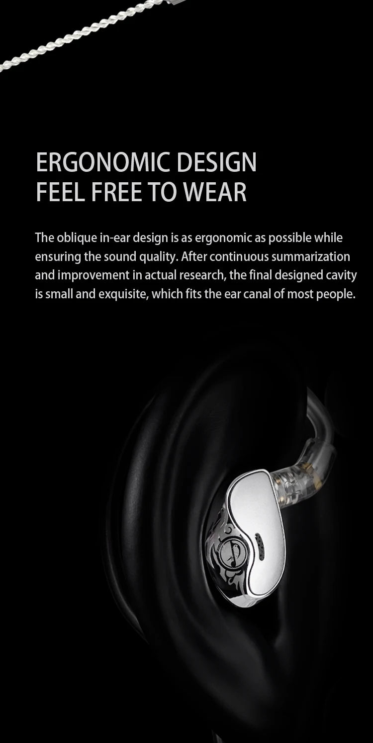 Zhulinniao Qingluan Z4 HIFI in-ear headphones Dynamic drivers Monitor headphones Headphones with detachable cable Gaming Headset
