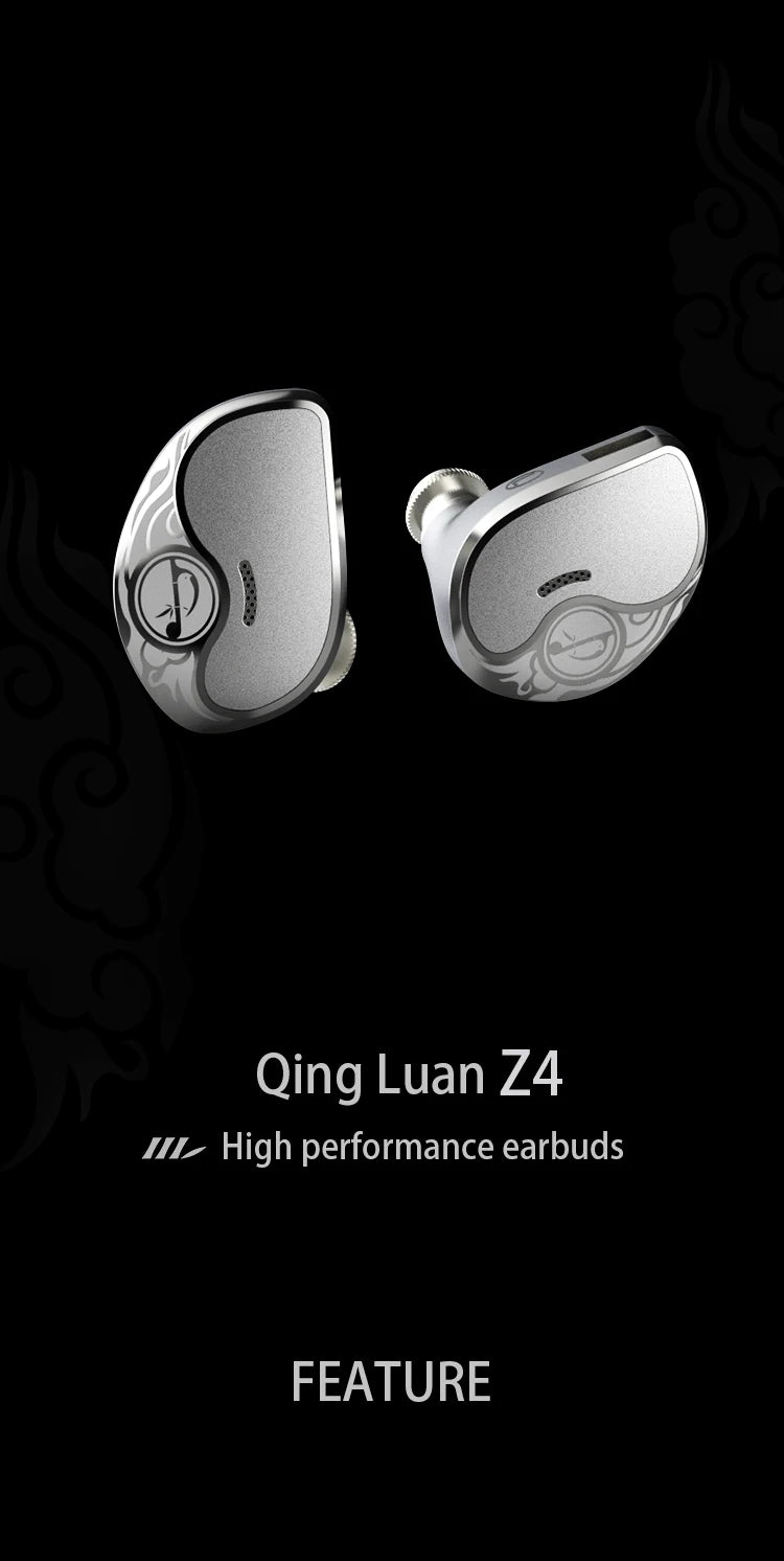 Zhulinniao Qingluan Z4 HIFI in-ear headphones Dynamic drivers Monitor headphones Headphones with detachable cable Gaming Headset