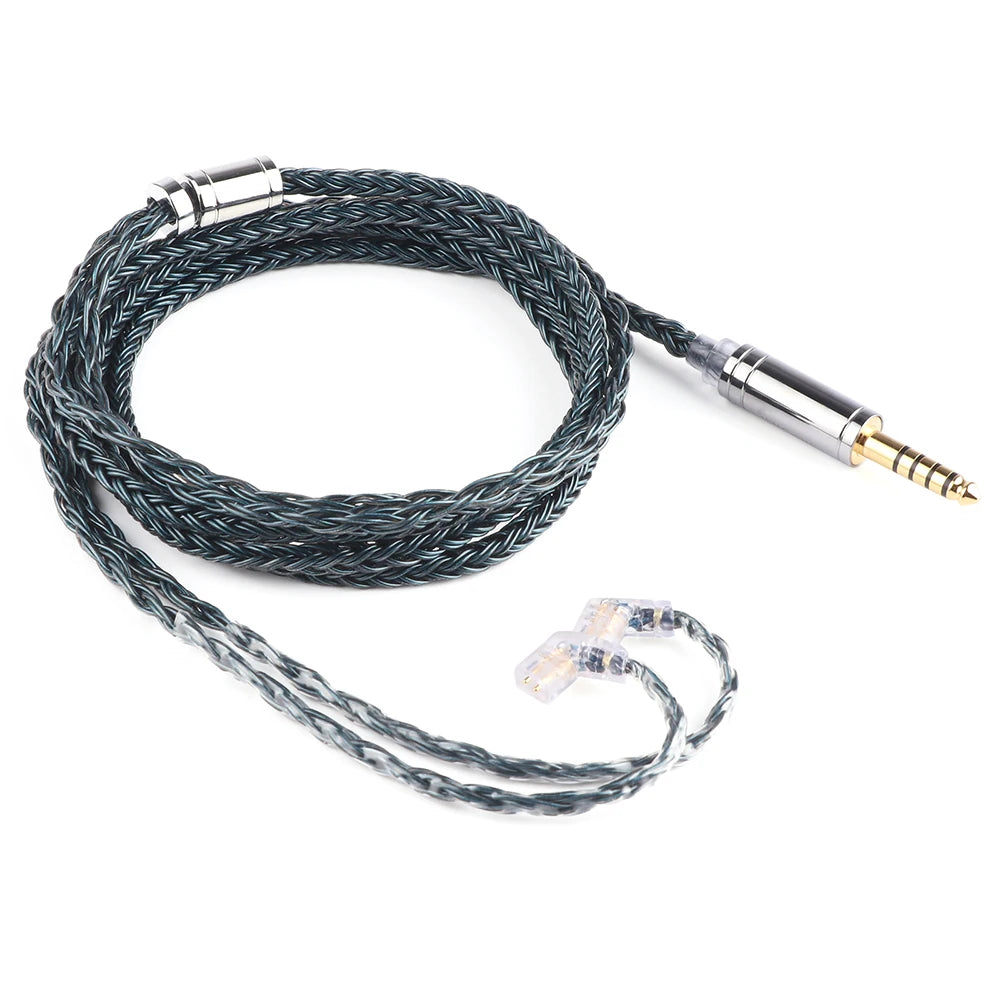 Tripowin Zonie 16 Core Silver Plated Cable SPC Earphone Cable QDC MMCX 2 PIN FOR KZ ZS10 PRO C16 C12 BL03