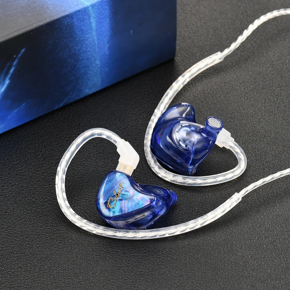 Kinera Celest Wyvern Qing IEMs HIFI In-Ear Wired Earphones LCP Dynamic Driver Monitor Headphone with Mic Detachable Audio Cable