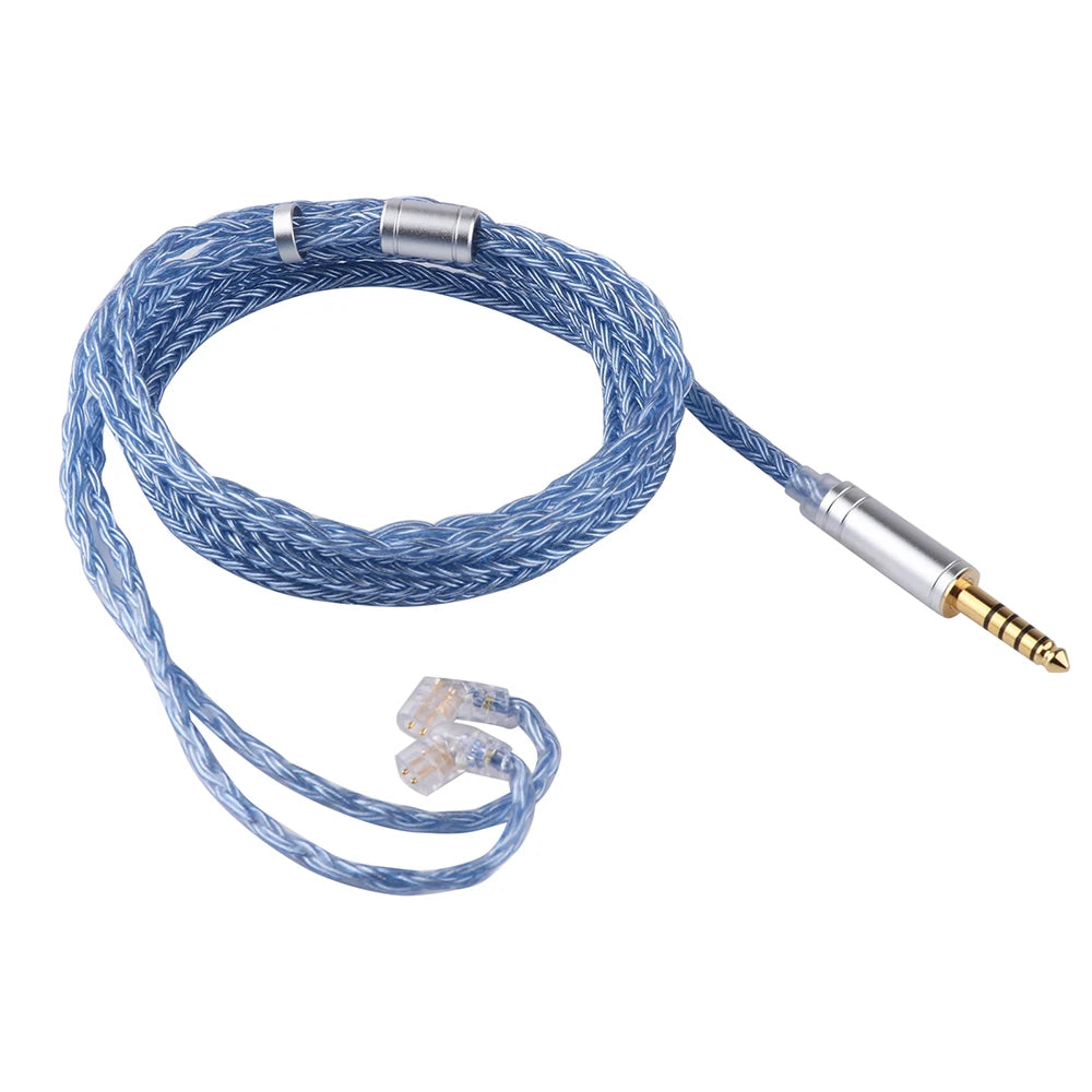 Tripowin Zonie 16 Core Silver Plated Cable SPC Earphone Cable QDC MMCX 2 PIN FOR KZ ZS10 PRO C16 C12 BL03