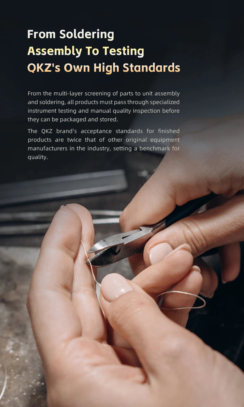 QKZ x HBB Hades 2DD In-Ear Monitor HiFi Earphone Wired Earbuds with Detachable Cable for Audiophiles Musicians