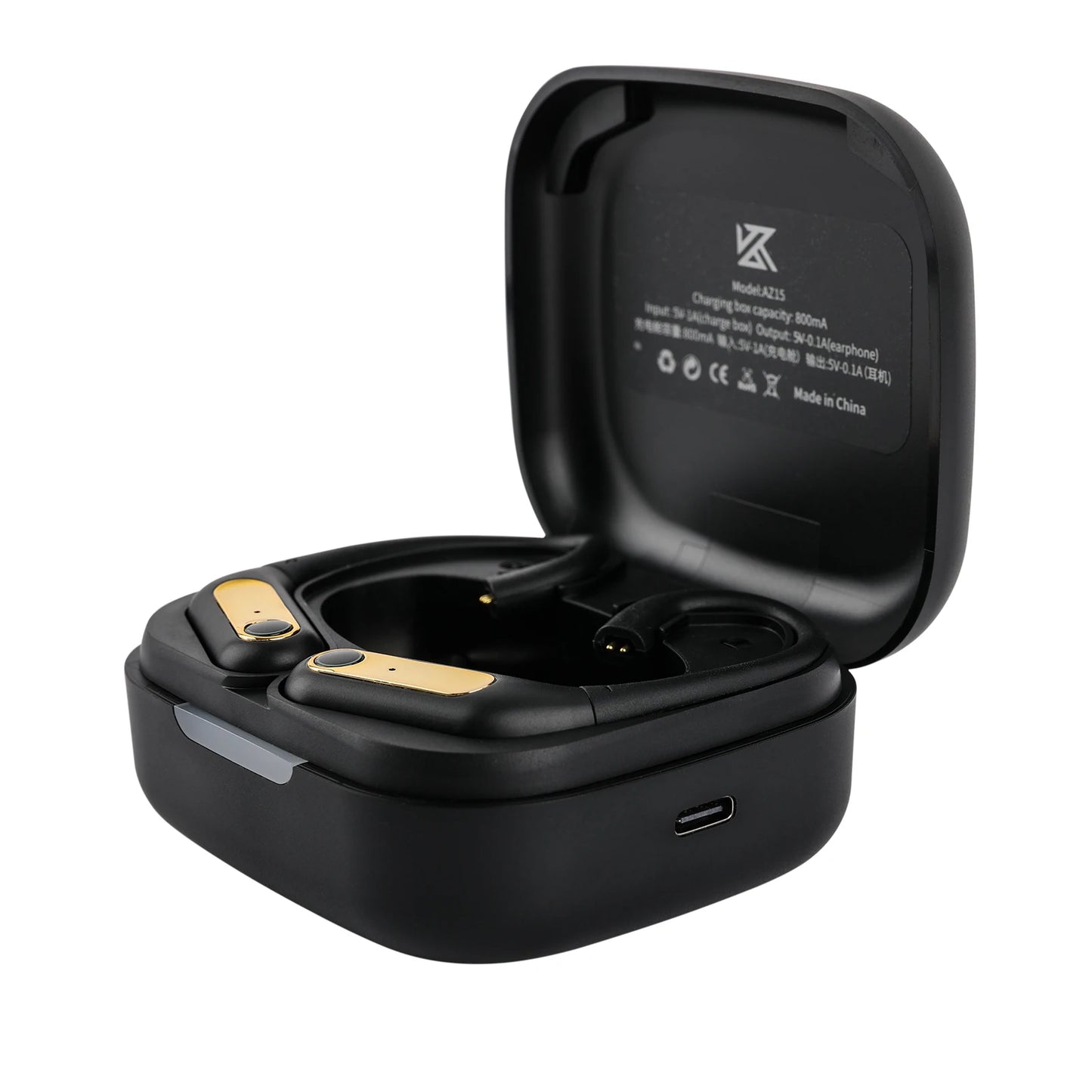 KZ AZ15 Bluetooth-compatible 5.2 Wireless Ear Hook Upgrade QCC3046 Wireless Module with Charging Case