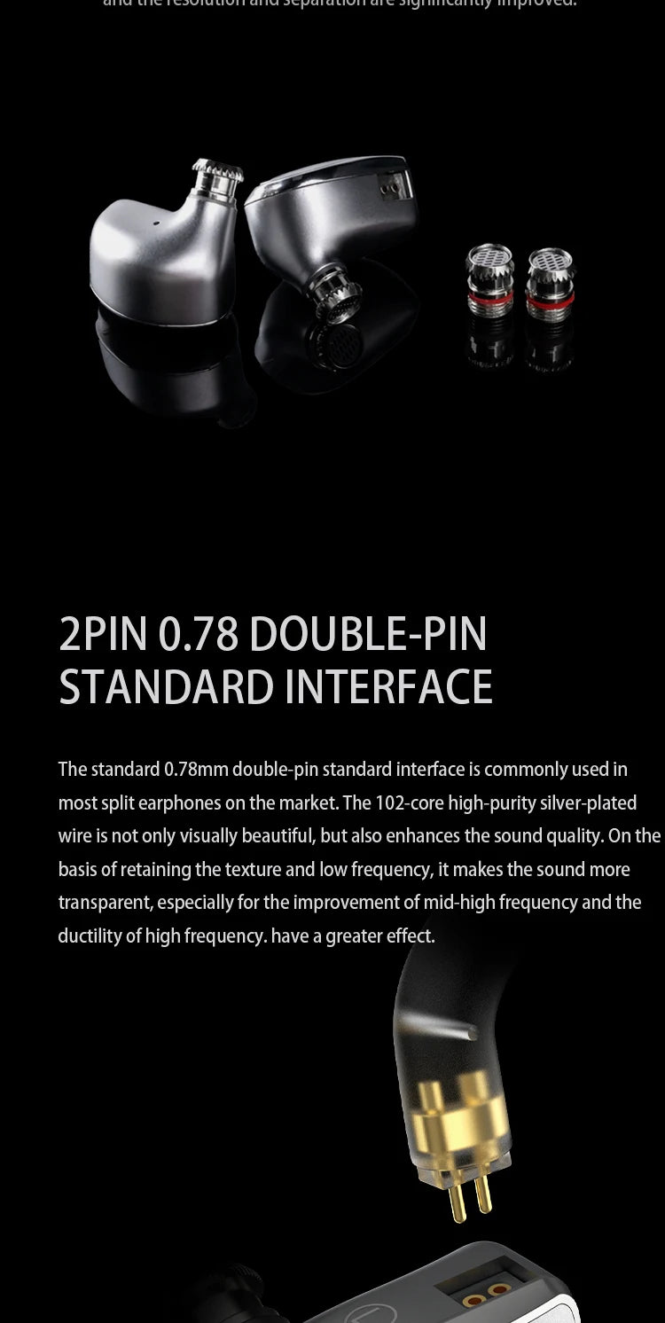 Zhulinniao Qingluan Z4 HIFI in-ear headphones Dynamic drivers Monitor headphones Headphones with detachable cable Gaming Headset