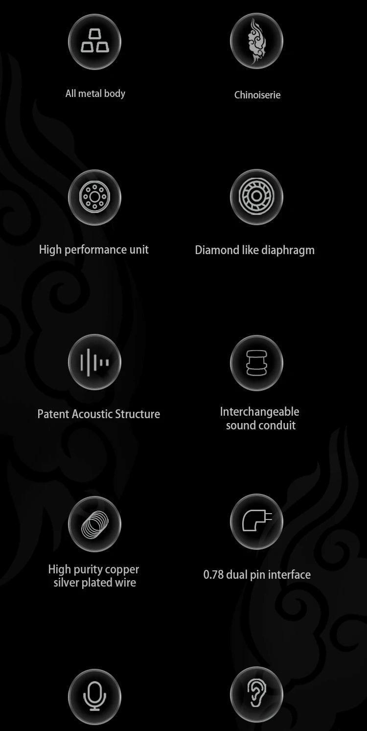 Zhulinniao Qingluan Z4 HIFI in-ear headphones Dynamic drivers Monitor headphones Headphones with detachable cable Gaming Headset