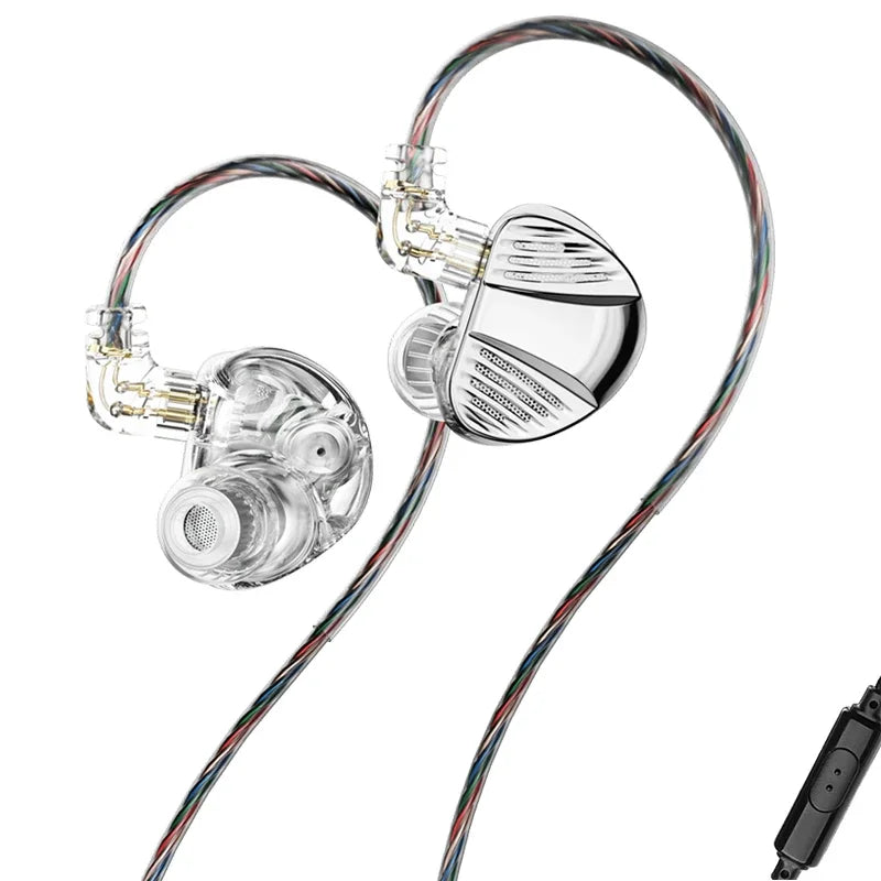 TRN V10 PRO HIFI Wired Earphones 2BA+2DD High-Frequency Balanced Armature Driver Combination In-Ear Monitors Headphones Custom