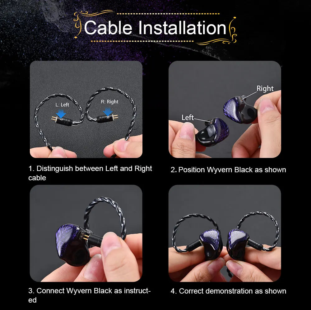 Kinera Celest Wyvern Black HiFi Earphones