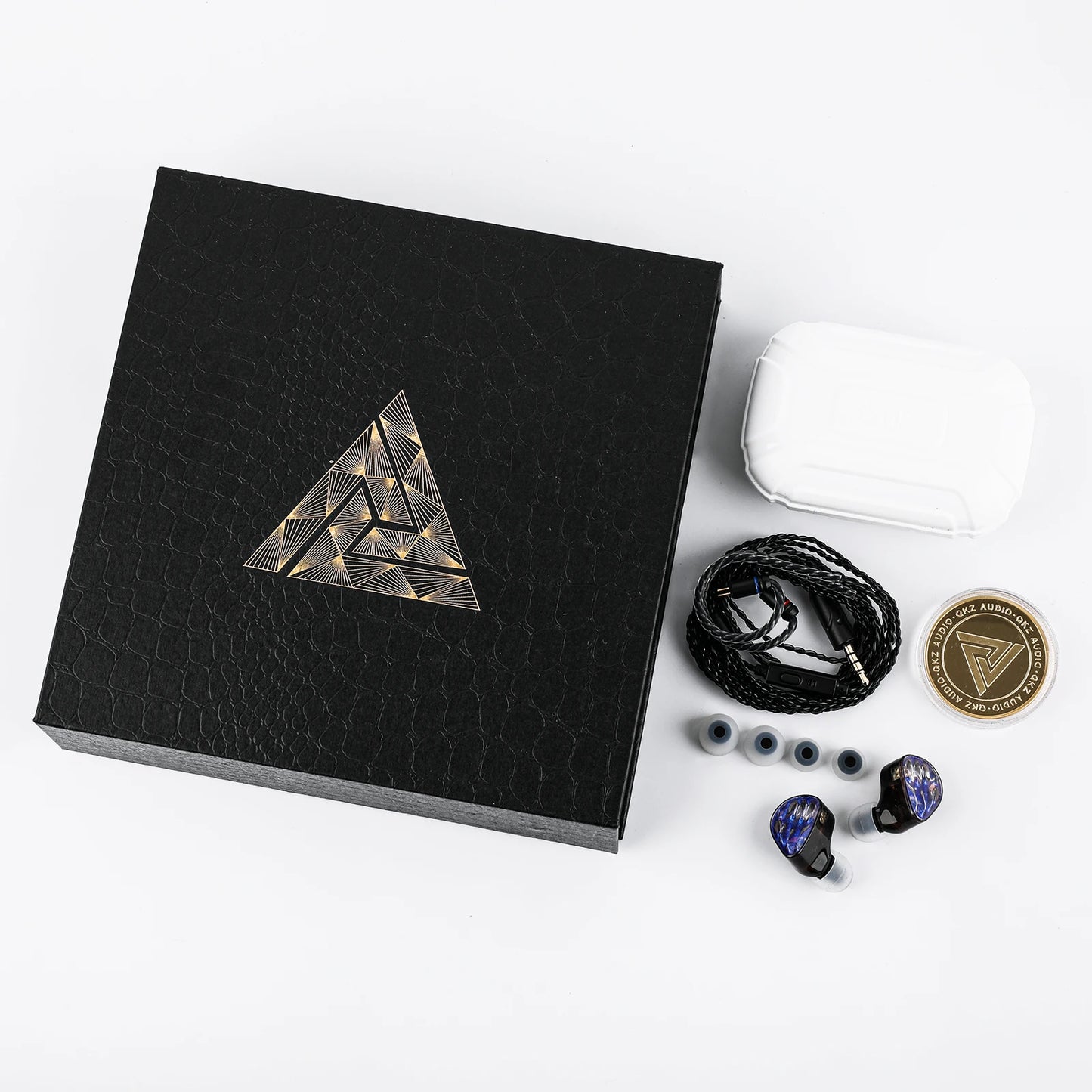 QKZ x HBB Hades 2DD In-Ear Monitor HiFi Earphone Wired Earbuds with Detachable Cable for Audiophiles Musicians