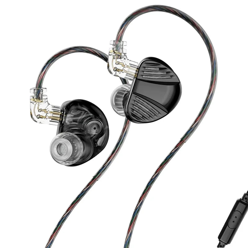 TRN V10 PRO HIFI Wired Earphones 2BA+2DD High-Frequency Balanced Armature Driver Combination In-Ear Monitors Headphones Custom