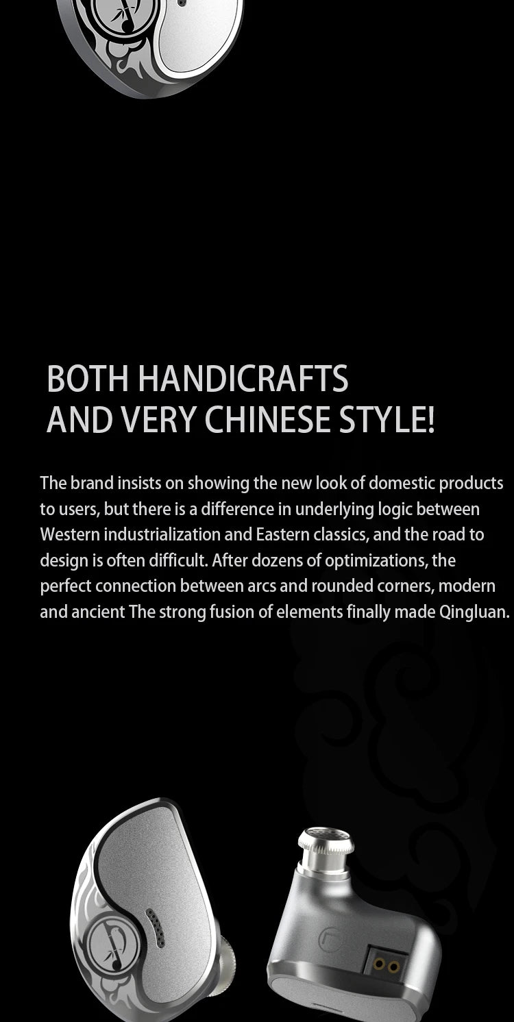 Zhulinniao Qingluan Z4 HIFI in-ear headphones Dynamic drivers Monitor headphones Headphones with detachable cable Gaming Headset
