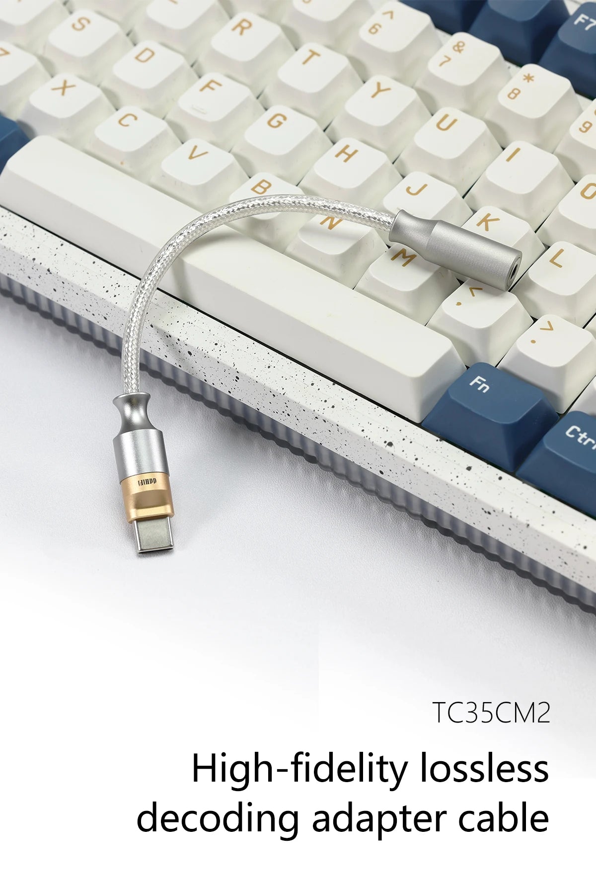 DDHiFi TC35CM2 High-Fidelity Lossless Decoding Adapter Cable with Plug Detection and Microphone Support