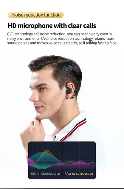 KZ AZ15 Bluetooth-compatible 5.2  Wireless Ear Hook Upgrade  QCC3046 Wireless Module  with Charging Case