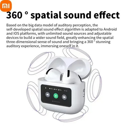 Xiaomi A10 Pro ENC TWS BluetoothEarphones 5.3Touch Screen with Microphone Noise Reduction Earphones Suitable for Android and iOS