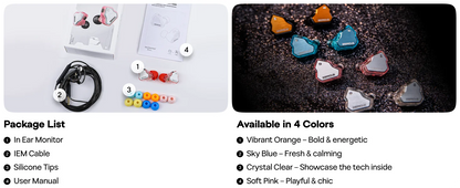 7Hz x Crinacle Zero 2  IEM Wired Earbuds Updated 10mm Dynamic Driver Earphones Gaming Earbuds with OFC IEM Cable for Musician