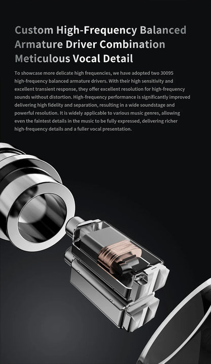 TRN V10 PRO HIFI Wired Earphones 2BA+2DD High-Frequency Balanced Armature Driver Combination In-Ear Monitors Headphones Custom