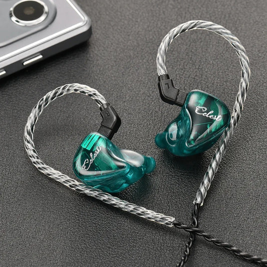Kinera Celest Wyvern Qing IEMs HIFI In-Ear Wired Earphones LCP Dynamic Driver Monitor Headphone with Mic Detachable Audio Cable