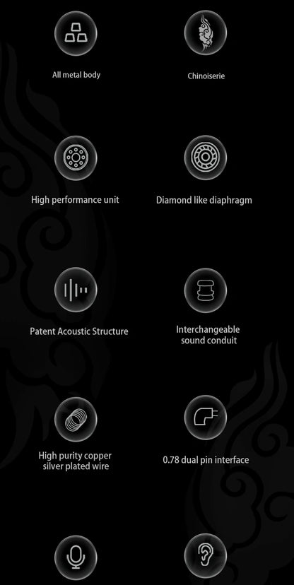 Zhulinniao Qingluan Z4 HIFI in-ear headphones Dynamic drivers Monitor headphones Headphones with detachable cable Gaming Headset
