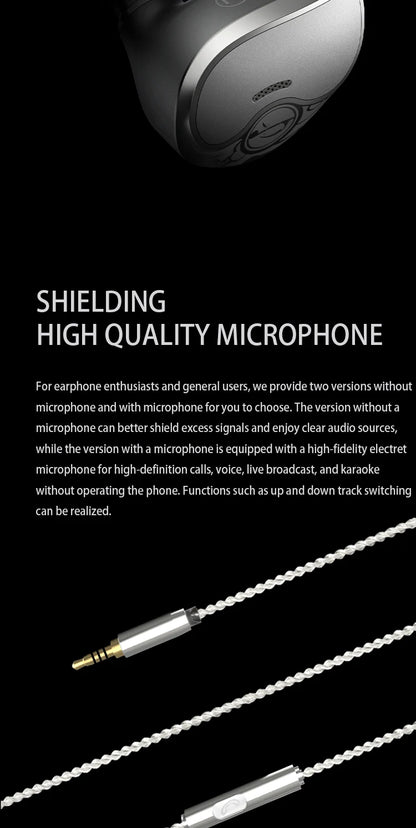 Zhulinniao Qingluan Z4 HIFI in-ear headphones Dynamic drivers Monitor headphones Headphones with detachable cable Gaming Headset
