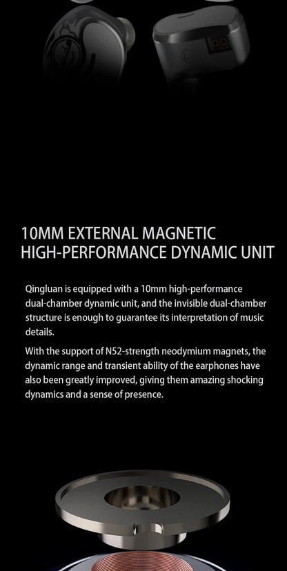 Zhulinniao Qingluan Z4 HIFI in-ear headphones Dynamic drivers Monitor headphones Headphones with detachable cable Gaming Headset