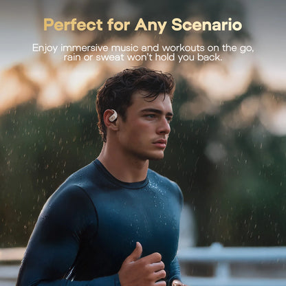 Kiwi Ears Attiva OWS Bluetooth Earbuds Wireless Advanced Bluetooth 5.4 Long Battery Life Comfortable In-Ear Headset for Sports