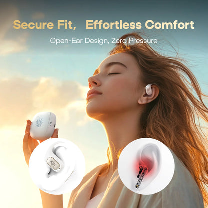Kiwi Ears Attiva OWS Bluetooth Earbuds Wireless Advanced Bluetooth 5.4 Long Battery Life Comfortable In-Ear Headset for Sports