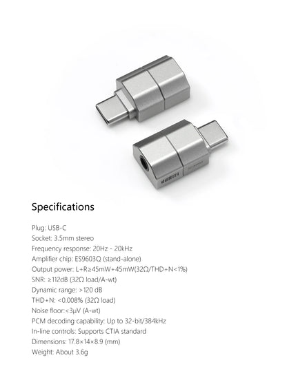 Pre-order DDHiFi TC35M2 USB-C to 3.5mm Audio Decoder Adapter Supports Insertion Detection and In-Line Controls ES9603Q