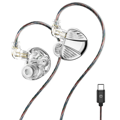 TRN V10 PRO HIFI Wired Earphones 2BA+2DD High-Frequency Balanced Armature Driver Combination In-Ear Monitors Headphones Custom